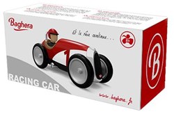 Baghera coche de juguete - coche de carreras retro rojo - mini coche para niños