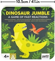 Petit Collage juego de cartas dinosaurios en lata metálica - juego de lógica-2