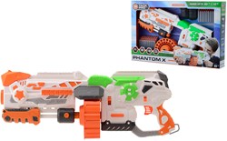 Tack Pro pistola de juguete Phantom X con 80 dardos, 70 cm rojo