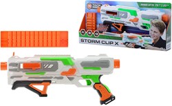 Tack Pro blaster pistola de juguete Storm Clip X 50 cm con dardos