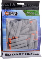 Tack Pro recarga dardos de espuma universal gris naranja 50 unidades