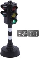 Kids GLOBE semáforo juguete con luz y sonido 12cm señal de tráfico-3