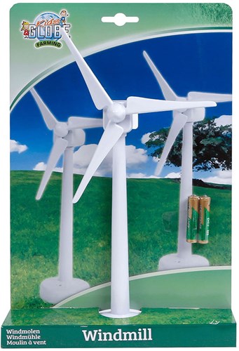 Kids GLOBE molino de viento juguete granja 1:32 blanco 29cm interactivo