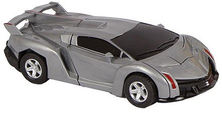 Coche robot transformable juguete 14cm multicolor metal-2