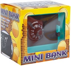 Mini caja fuerte hucha con código secreto - caja fuerte juguete 9cm
