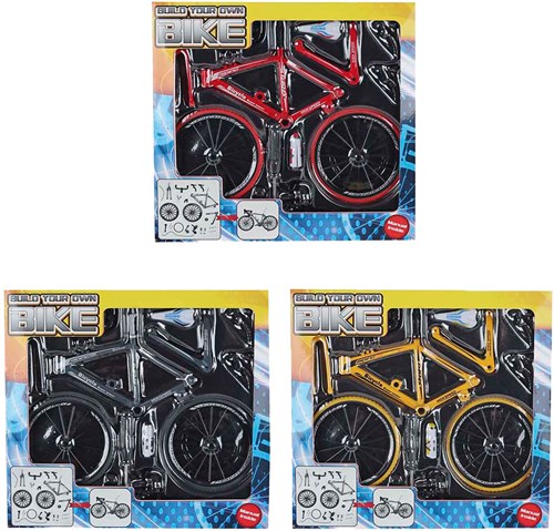 Bicicleta de carreras kit de construcción die-cast juguete 19,5cm multicolor