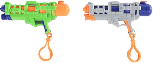 Pistola de agua llavero juguete 12cm multicolor-2