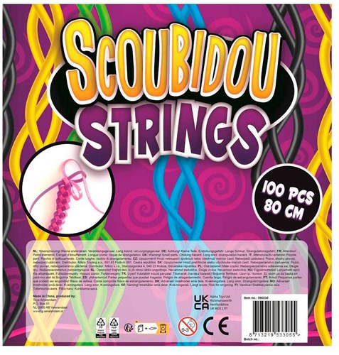 Scoubidou cuerdas para anudar juguete creativo 100 piezas coloridas-2