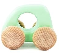 Bajo coche de juguete de madera Mini car - vehículo colorido y sostenible-3