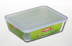 Pyrex fuente horno con tapa hermética vidrio borosilicato 19x14 cm 0,8L