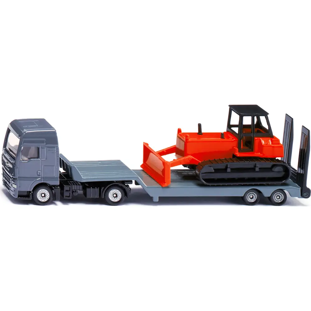 Siku camión MAN juguete con bulldozer - vehículo de construcción