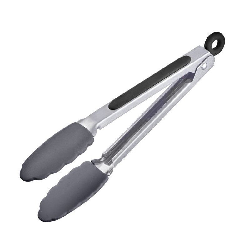 Westmark pinza de servir acero inoxidable silicona 27 cm utensilio cocina plata-2