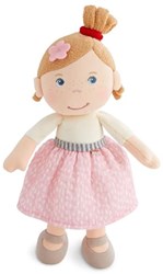 Haba muñeca de peluche Lara muñeca suave 25 cm para bebés y niños pequeños