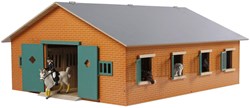 Kids GLOBE establo de caballos juguete con 7 boxes - establo de madera escala 1:24