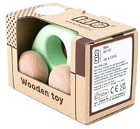 Bajo coche de juguete de madera Mini car - vehículo colorido y sostenible-2