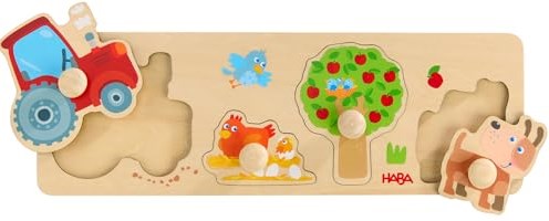 Haba puzzle de madera granja - juguete educativo para niños pequeños