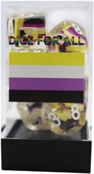 Foam Brain Games Nonbinary Flag RPG Dice Set