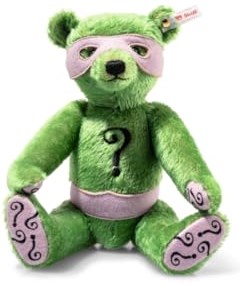 Steiff peluche Batman The Riddler oso de peluche caqui 30 cm juguete suave