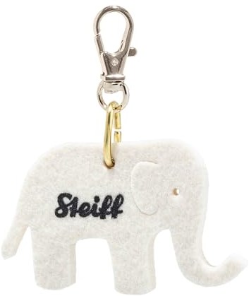 Steiff peluche llavero elefante fieltro blanco 5 cm juguete