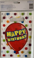 Folat - Bolsas de regalo cumpleaños Happy Birthday 6 unidades fiesta-2
