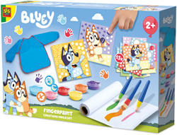 SES Bluey set de creaciones con pintura de dedos - kit creativo para niños