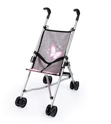 Bayer Chic 2000 carrito de muñecas gris - cochecito resistente para muñecas