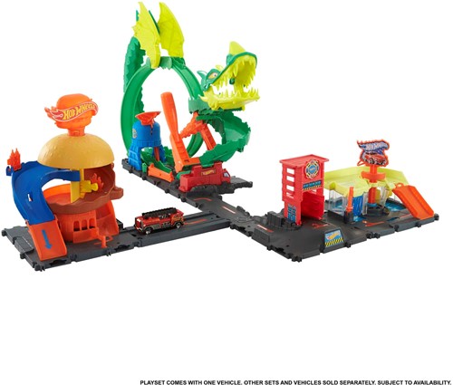 HOT WHEELS CITY DOWNTOWN TRACK SET ASSORTED