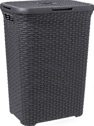 Curver caja para ropa 60 litros antracita - Style cesta de plástico