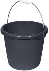 Curver cubo - 10 litros - antracita - cubo doméstico de plástico resistente
