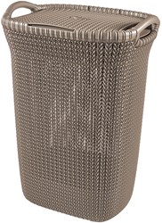 Curver caja para ropa Knit 57L - Marrón - Cesto ventilado plástico