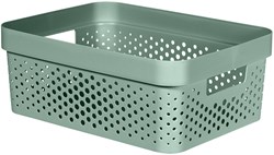 Curver caja de almacenamiento Infinity dots 17L verde - caja de juguetes resistente