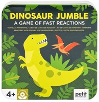 Petit Collage juego de cartas dinosaurios en lata metálica - juego de lógica