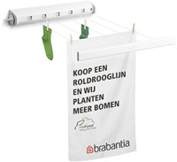 Brabantia tendedero retráctil 22 metros blanco - secador ahorra espacio-3