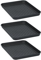 Set de bandeja de goteo para zapatos multi - caja de almacenamiento de plástico azul 3 piezas-2