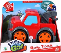 KiddyGo camioneta pick-up de juguete con luz y sonido roja 19 cm