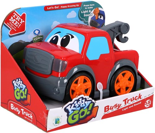 KiddyGo camioneta pick-up de juguete con luz y sonido roja 19 cm-2