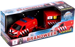 Kids GLOBE camión de bomberos Volkswagen juguete con remolque die-cast