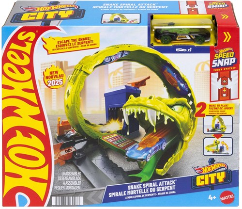 Mattel Hot Wheels City Nemesis Estación de Combustible Serpiente Set de Juego