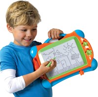 Ses Pizarra magnética juguete Montessori 25x34cm con bolígrafo y sellos-2