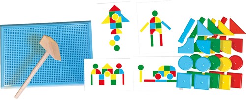 Ses Hamertje Tik juguete Montessori - set original con formas básicas-3