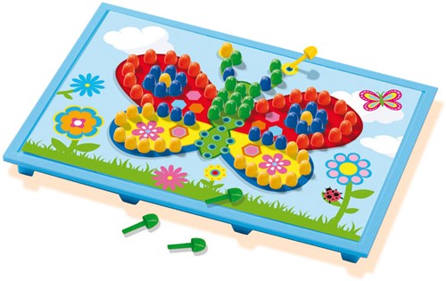 Ses tablero de mosaico juguete con tarjetas - mosaicos creativos para niños-2