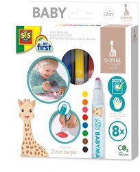 Ses Babymarkers Sophie la Girafe - Rotuladores lavables para bebés