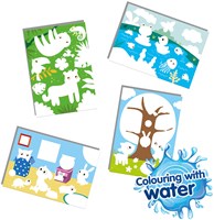 Ses colorear con agua - Animales ocultos - pintura mágica para niños-2