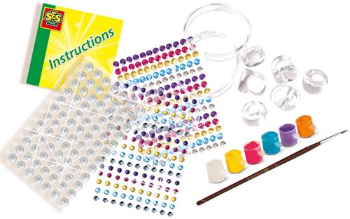 Ses creación de joyas Diamanzo anillos y pulseras set creativo niños-2