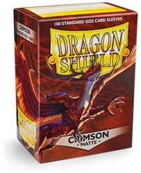 Dragon Shield fundas para cartas tamaño estándar mate crimson 100 unidades