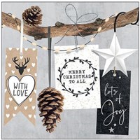 Ambiente servilletas de papel Navidad 33cm - Decoración Christmas hangtags