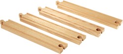 Brio vías rectas largas set de expansión tren de madera - 33341