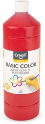 Creall pintura témpera roja 1 litro - pintura escolar para niños y adultos