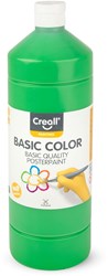 Creall témpera verde - pintura escolar 1 litro pintura infantil
