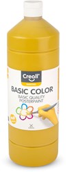 Creall pintura témpera ocre 1 litro - pintura escolar ecológica